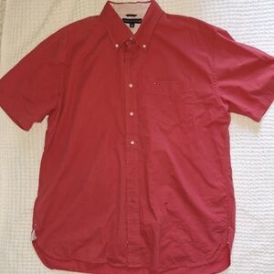 Tommy Hilfiger Red Button-Up Shirt